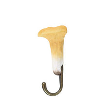 Wildlife Garden Hand Carved Mushroom Hook - Chanterelle