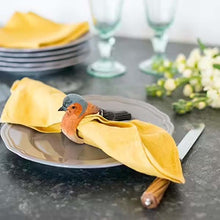 Wildlife Garden Hand Carved Napkin Ring - Chaffinch