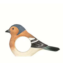 Wildlife Garden Hand Carved Napkin Ring - Chaffinch