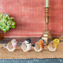 Wildlife Garden Hand Carved Napkin Ring - Chaffinch