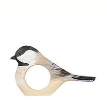 Wildlife Garden Hand Carved Napkin Ring - Marsh Tit