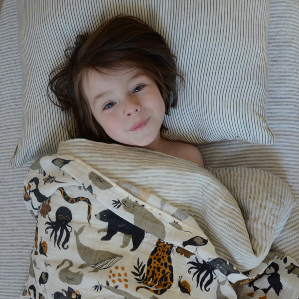Clementine Kids Reversible Quilt Zoology