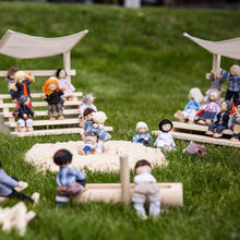 Trauffer Pilgram Flexible Wooden Doll - Swiss Wrestling - with Head Protection