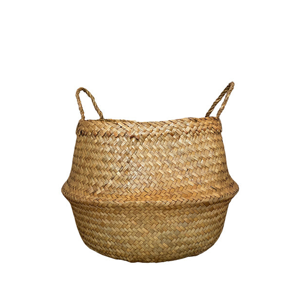 Seagrass Belly Basket Warm Orange - Large