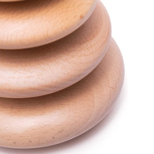 Bigjigs Smooth Wooden Pebble Set - Stacking Game