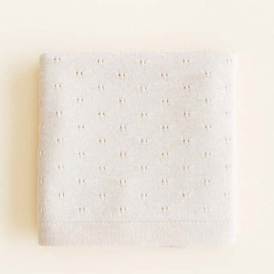 Hvid Blanket Bibi – Cream