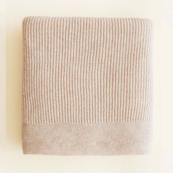 Hvid Blanket Gaston - Soft Beige