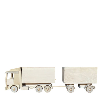 Wooden Truck With Double Trailer