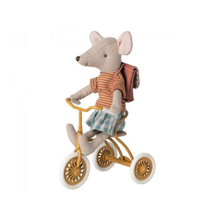 Maileg Abri à Tricycle, Mouse - Ocher