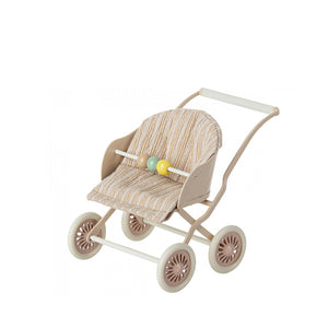 Maileg Stroller, Baby Mice - Rose