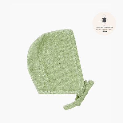 Minikane "Collection Babies" Knitted Bonnet ÉLIE – Thé Vert