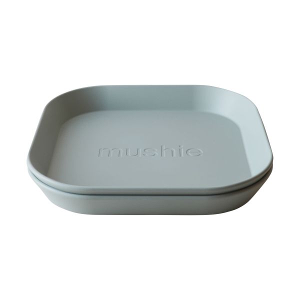 Mushie Square Plate - Sage