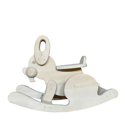 Rocking Horse Untreated Beech Wood - Rabbit