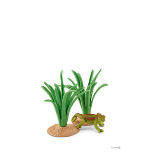 Schleich Wildlife Chameleon and Reeds Set