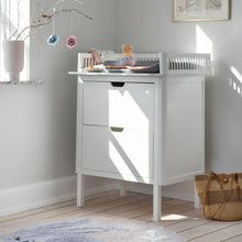 Sebra Changing Unit, drawers - Classic white