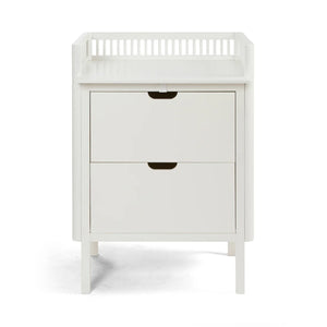 Sebra Changing Unit, drawers - Classic white