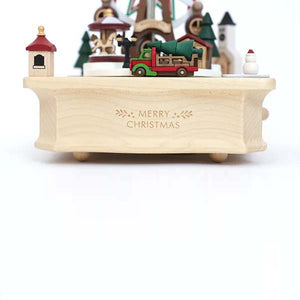 Wooderful Life Wooden Music Box - Christmas Market