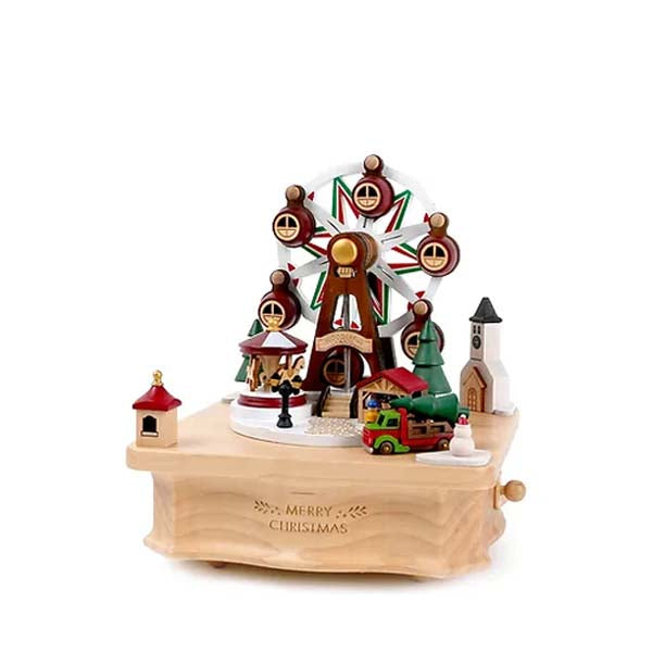 Wooderful Life Wooden Music Box - Christmas Market