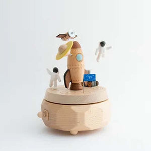 Wooderful Life Wooden Music Box - Spaceman