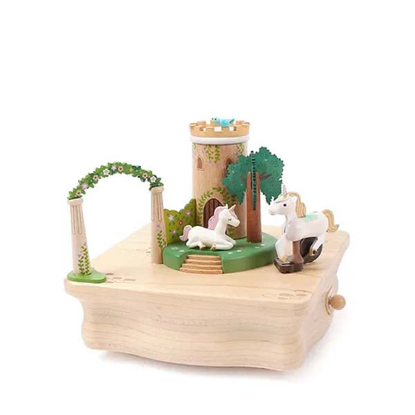 Wooderful Life Wooden Music Box - Unicorn Garden