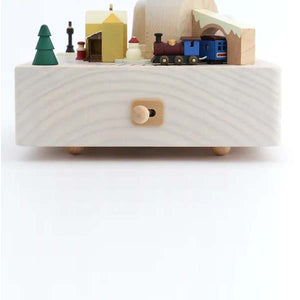 Wooderful Life Wooden Music Box - Winter Train