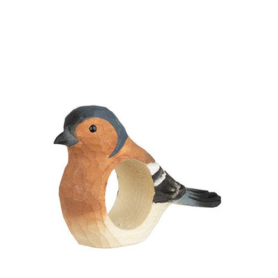 Wildlife Garden Hand Carved Napkin Ring - Chaffinch