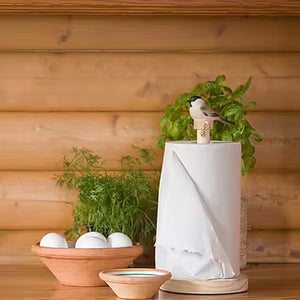 Wildlife Garden Kitchen Roll Holder - Marsh Tit