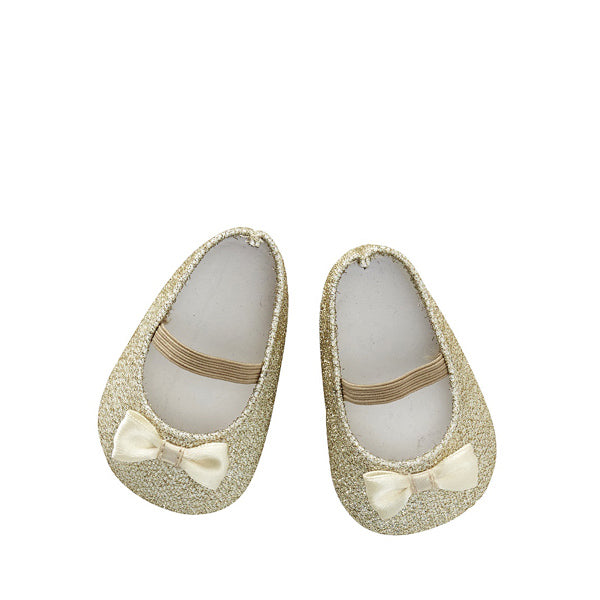 By Astrup Doll Shoes - Glitter Gold