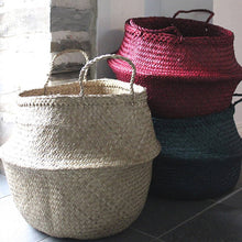 Seagrass Belly Basket – Green