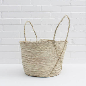 Bohemia Design Handmade Palm Leaf Cross Basket