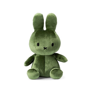 Miffy Velvet Soft Toy – Moss Green