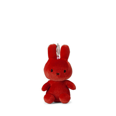 Miffy Velvet Keychain – Candy Red