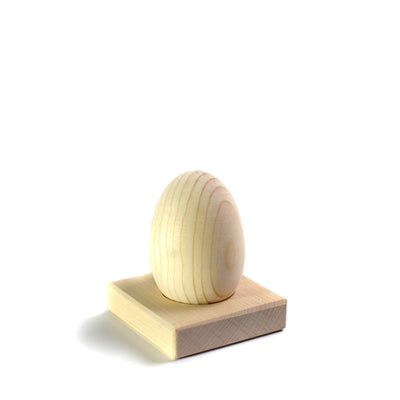 Bumbu Toys Wooden Egg with Maple Base