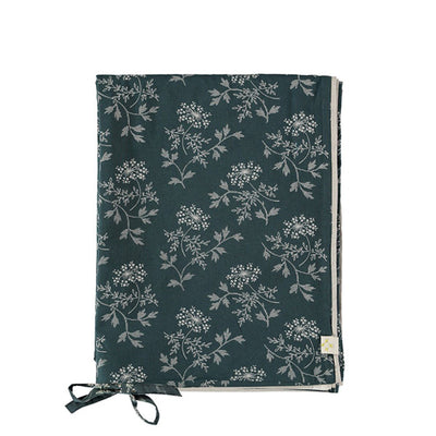 Camomile London Hanako Floral Duvet Cover – Thunder Blue