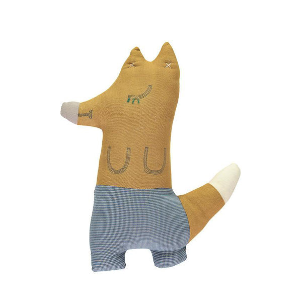 Camomile London Mr Fox Cushion – Golden