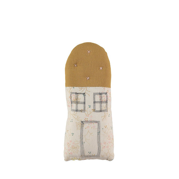 Camomile London Petit House Cushion – Minako Golden/Ochre