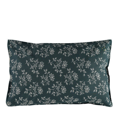 Camomile London Hanako Floral Pillow Case – Thunder Blue