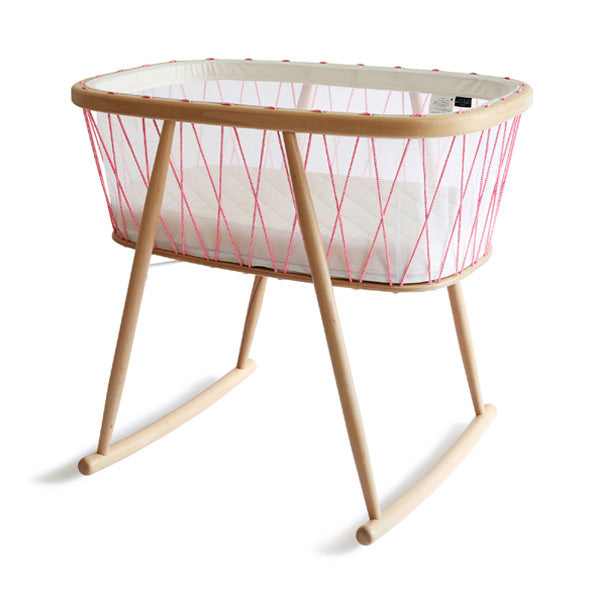 Charlie Crane KUMI Crib - Mesh / Pink