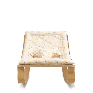 Charlie Crane LEVO Rocker in Beech - Garbo & Friends Mimosa