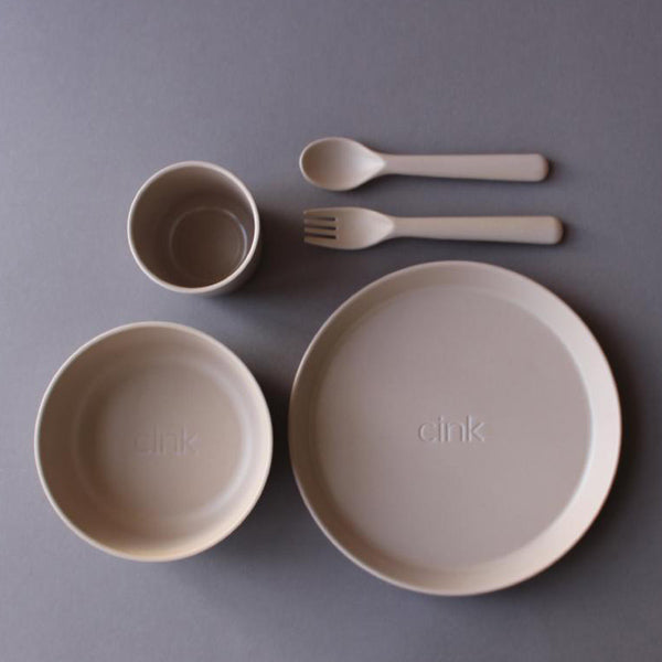 Cink Bamboo Dinnerware Giftbox for Toddlers – Fog