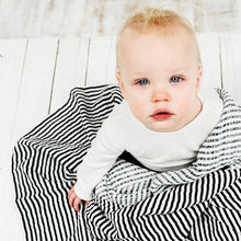 Clementine Kids Swaddle – Black and White Stripe