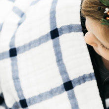 Clementine Kids Swaddle – Navy Plaid
