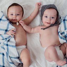 Clementine Kids Swaddle – Navy Plaid