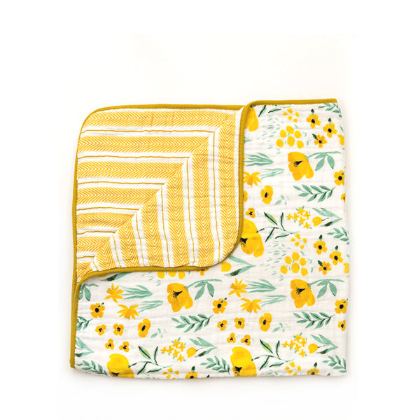 Clementine Kids Reversible Quilt – Buttercup Blossom - Elenfhant