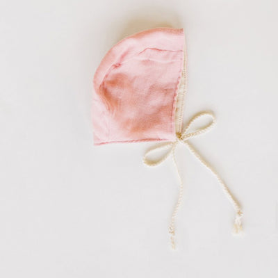 Clementine Kids Heirloom Bonnet – Grapefruit Pink