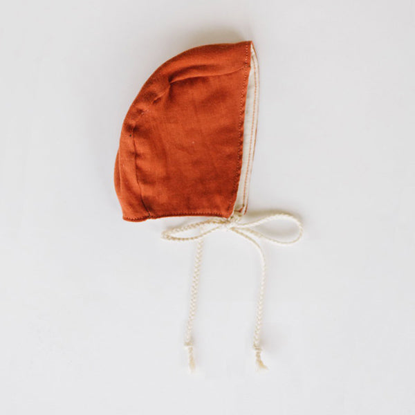 Clementine Kids Heirloom Bonnet – Paprika