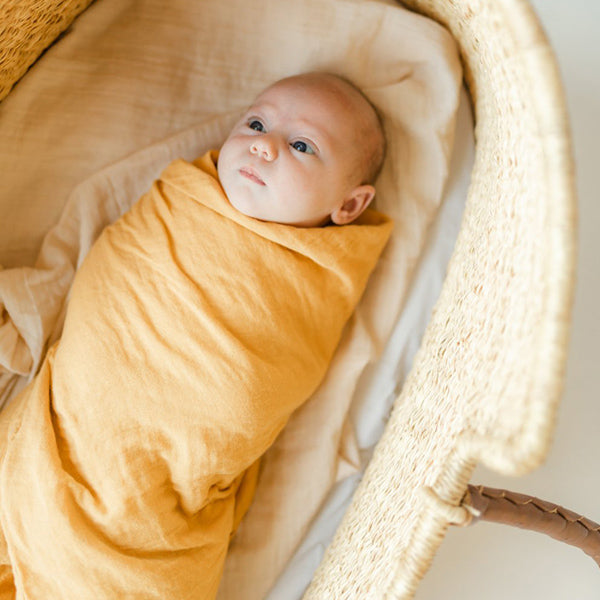 Clementine Kids Heirloom Swaddle – Butterscotch