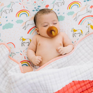Clementine Kids Reversible Quilt Unicorn Land Elenfhant