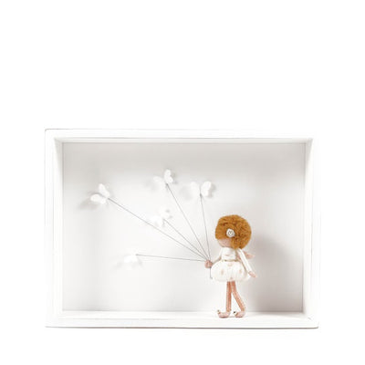 Dorimu Shadow Box Butterfly Fairy - White