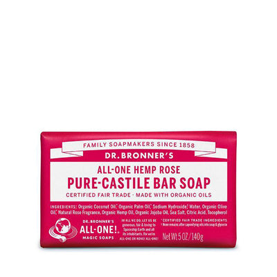 Dr. Bronner's Pure-Castile Bar Soap - Rose
